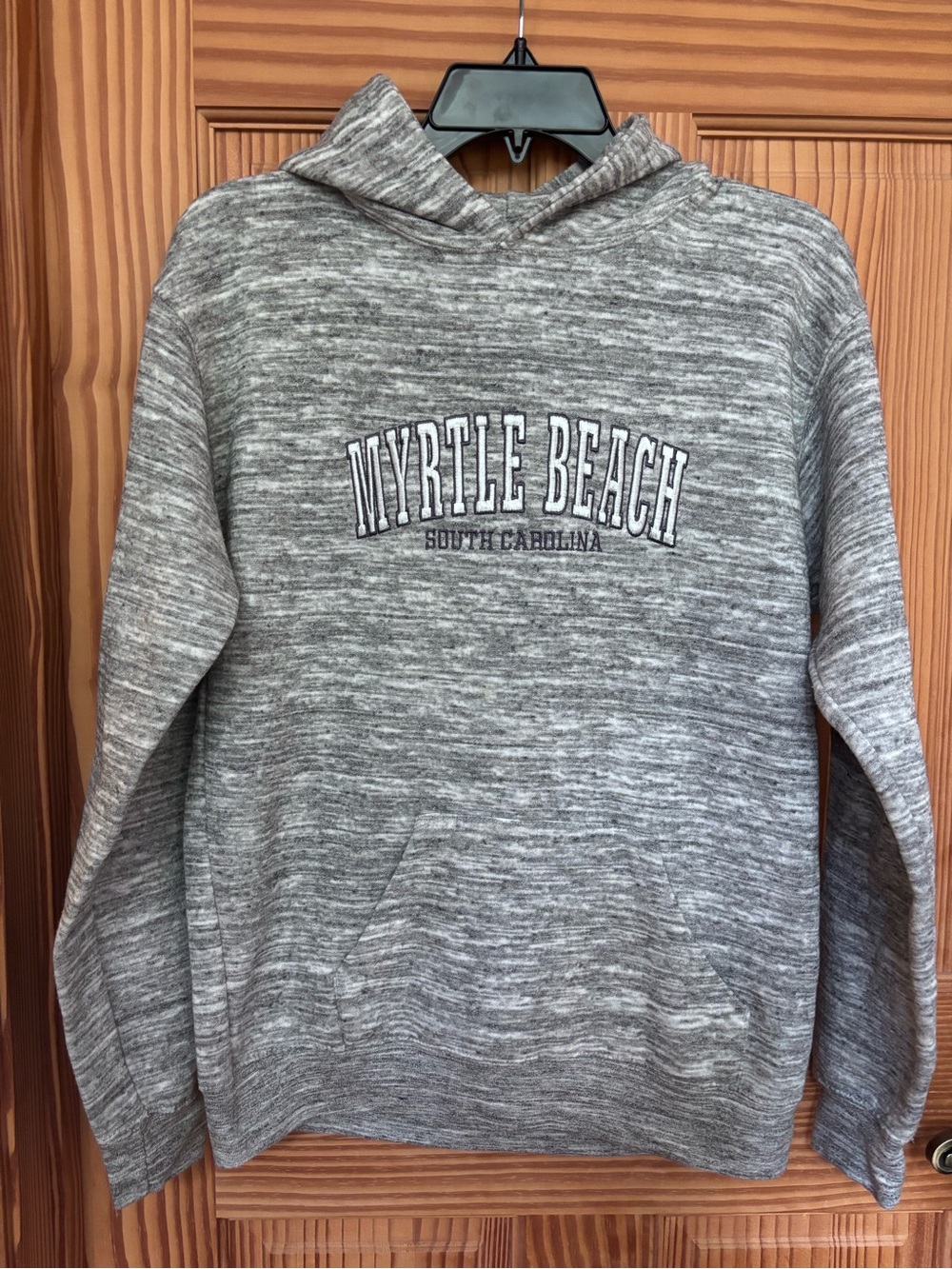 Myrtle Beach Heathered Grey Pullover Hoodie